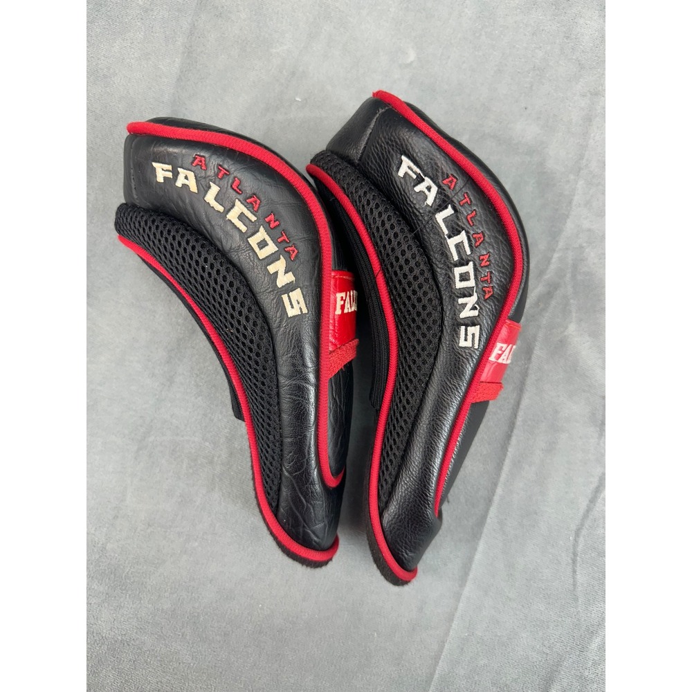 Atlanta Falcons NFL Golf Club Headcovers Black Red Embroidered Logo - Picture 2 of 4
